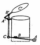 如图为脚踩式垃圾桶的示意图,在开盖子的过程中,是杠杆abc和杠杆
