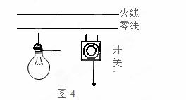 将图3中的开关,螺丝口灯泡接入家庭电路.要求开关控制